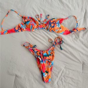 Vibrant Floral Bikini Set